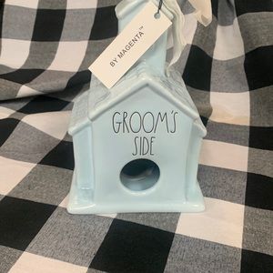Rae Dunn Grooms Side birdhouse